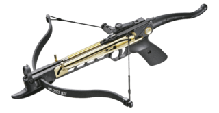 Mankung 80lb Self Cocking Pistol Grip Crossbow With Aluminum Body
