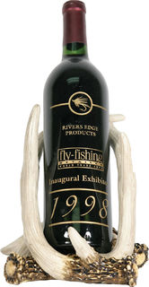 Rivers Edge Antler Wine Bottle Holder