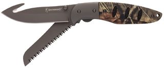 Browning Hunt 'n Gut Mossy Oak Break Up Country Knife and Saw Folding