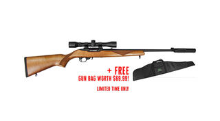 Ruger 10/22 Sporter Blued Package includes 4x32 Scope & Suppressor