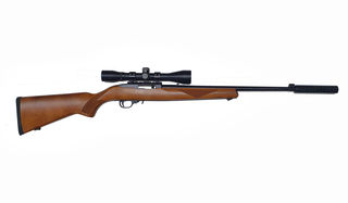 Ruger 10/22 Sporter Blued + 4x32 + Suppressor