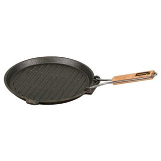 Campfire Round Frypan Griddle with Folding Handle 