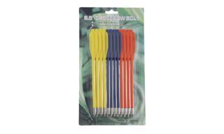 Mankung Pistol Crossbow Plastic Colour Bolts 6.5 - 12 Pack