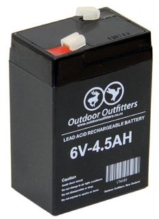 Outdoor Outfitters Battery 6V 4.5AH Rechargeable