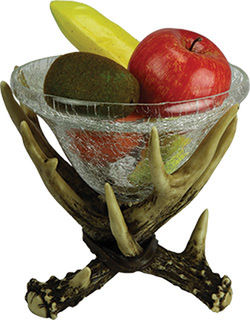 Rivers Edge - Deer Antler Candy Dish / Bowl 10x10