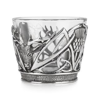A E Williams Stag and Thistle Tealight Holder