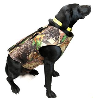 Neoprene Dog Vest with Handle - Camo