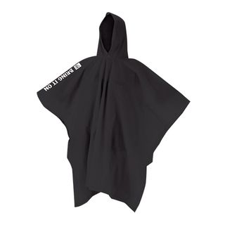 Kiwi Vinyl Poncho - Black