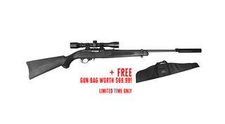 Ruger 10/22 Blued Synthetic Package includes 4x32 Scope & Suppressor