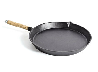 Campfire Cast Iron Round Flat Frypan - 30 cm
