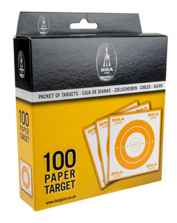 BSA Paper Targets 14cm x 14cm -  x100 Targets