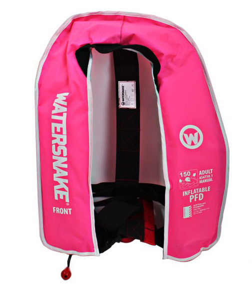 Watersnake PFD Inflatable Life Jacket Adult Pink