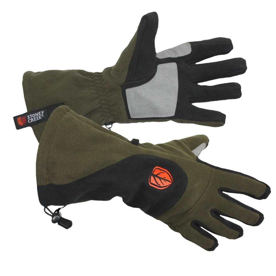 Stoney Creek Windproof Gloves - Black / Bayleaf