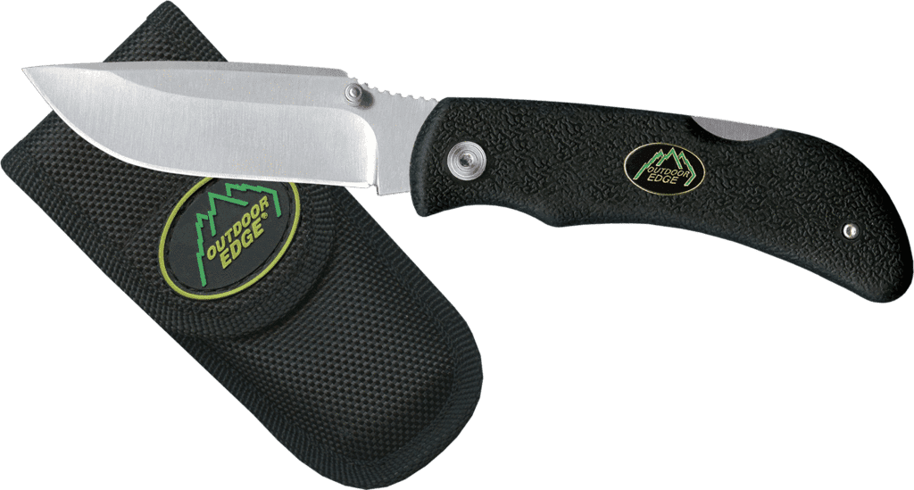 Outdoor Edge Gripblaze Folding Knife - Black