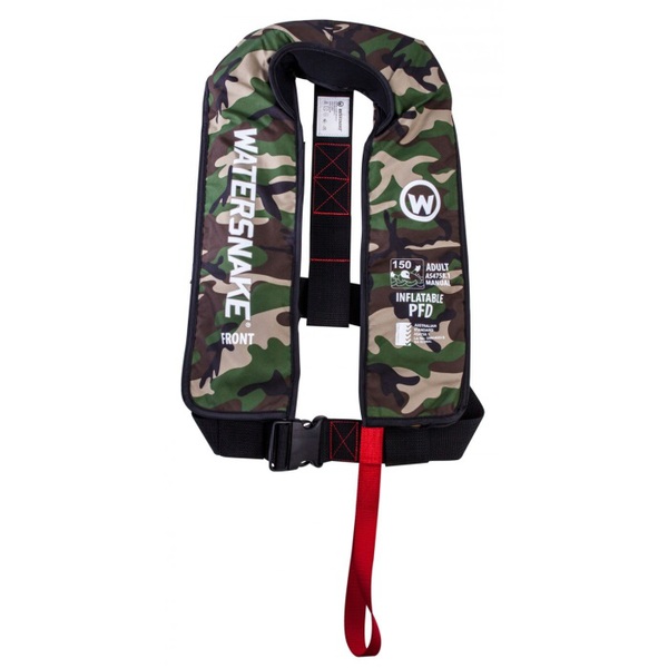 Watersnake Manual Inflatable PFD Level 150 - Camo