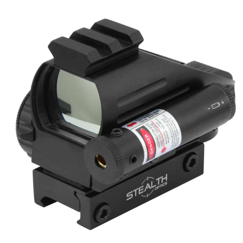 Steath Tactical Reflex Red/Green Dot 1x33 Illuminated Halo Sight With Laser