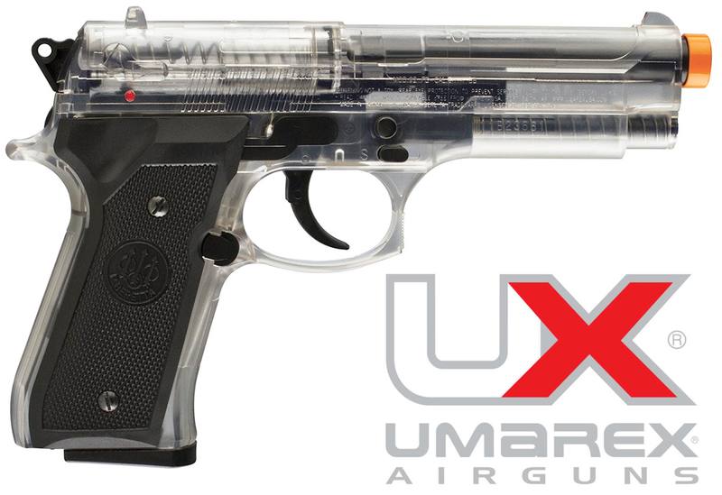 Umarex Beretta 92FS Spring BB Gun Clear/Black - 6mm