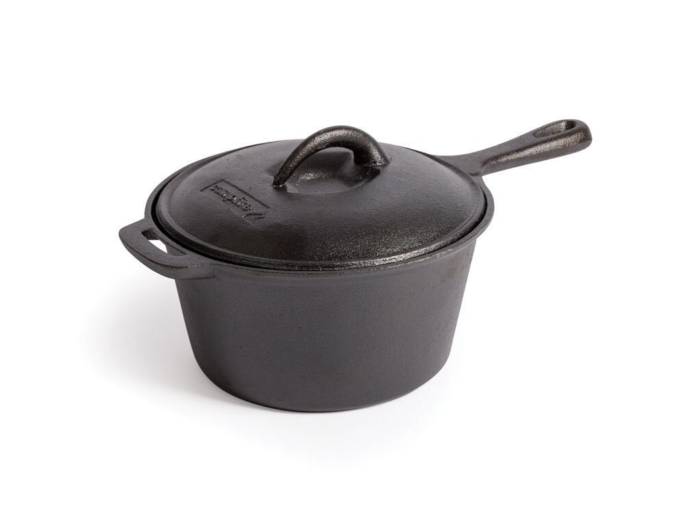 Campfire Pre Seasoned Cast Iron Saucepan 2.0 Qt