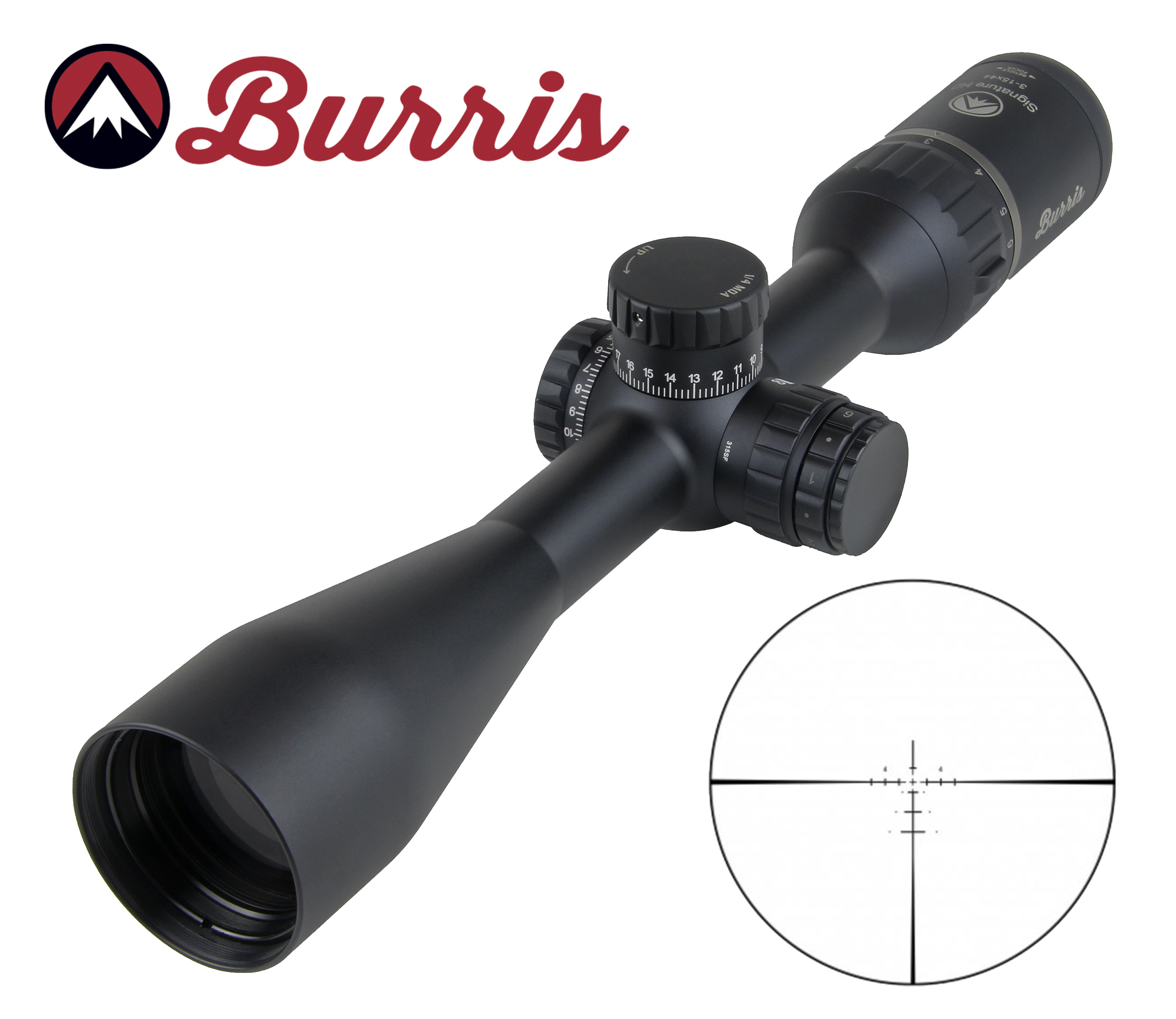 Burris Signature HD 3-15x44 1in E3 Illuminated Reticle Rifle Scope