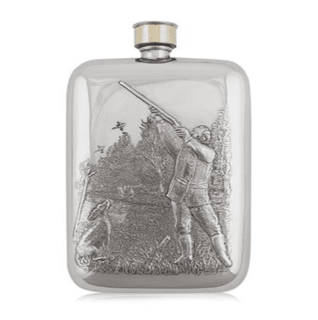 AE Williams 6oz Luxury Shooting Pewter Hip Flask