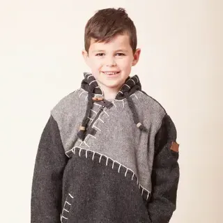 Mount Kiwi Woodville Stitch Boys Jersey - Grey