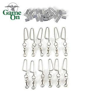 Game On Decoy Clips & Crimps x12 Clips x24 Crimps